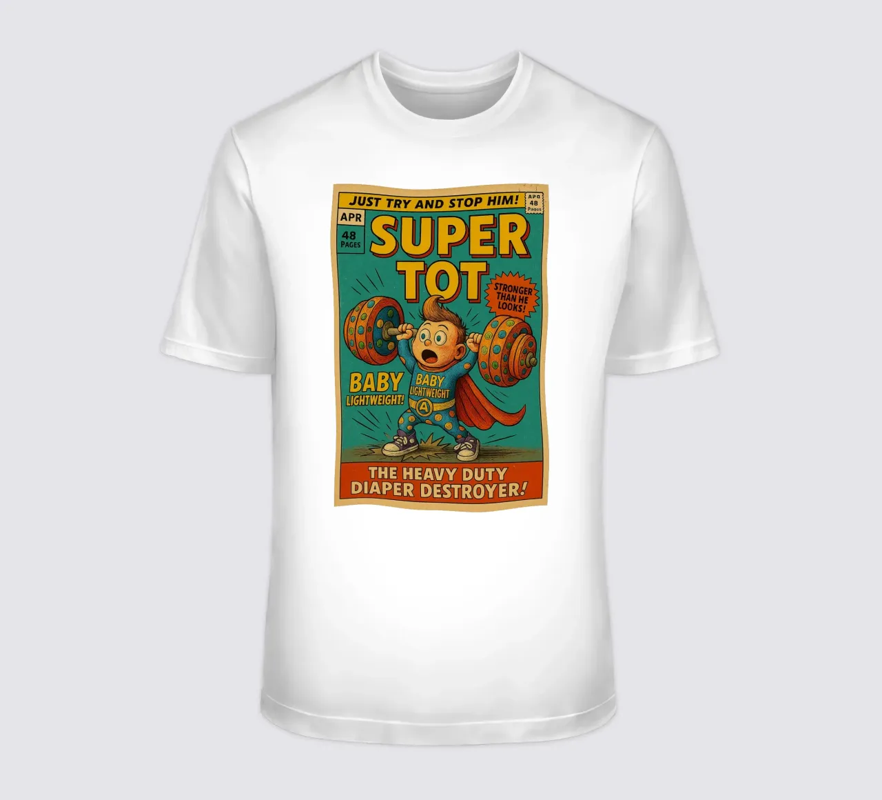 BABY LIGHTWEIGHT SUPER TOT - Fresh Supes On The Block t-shirt da Vintage Van Gogh