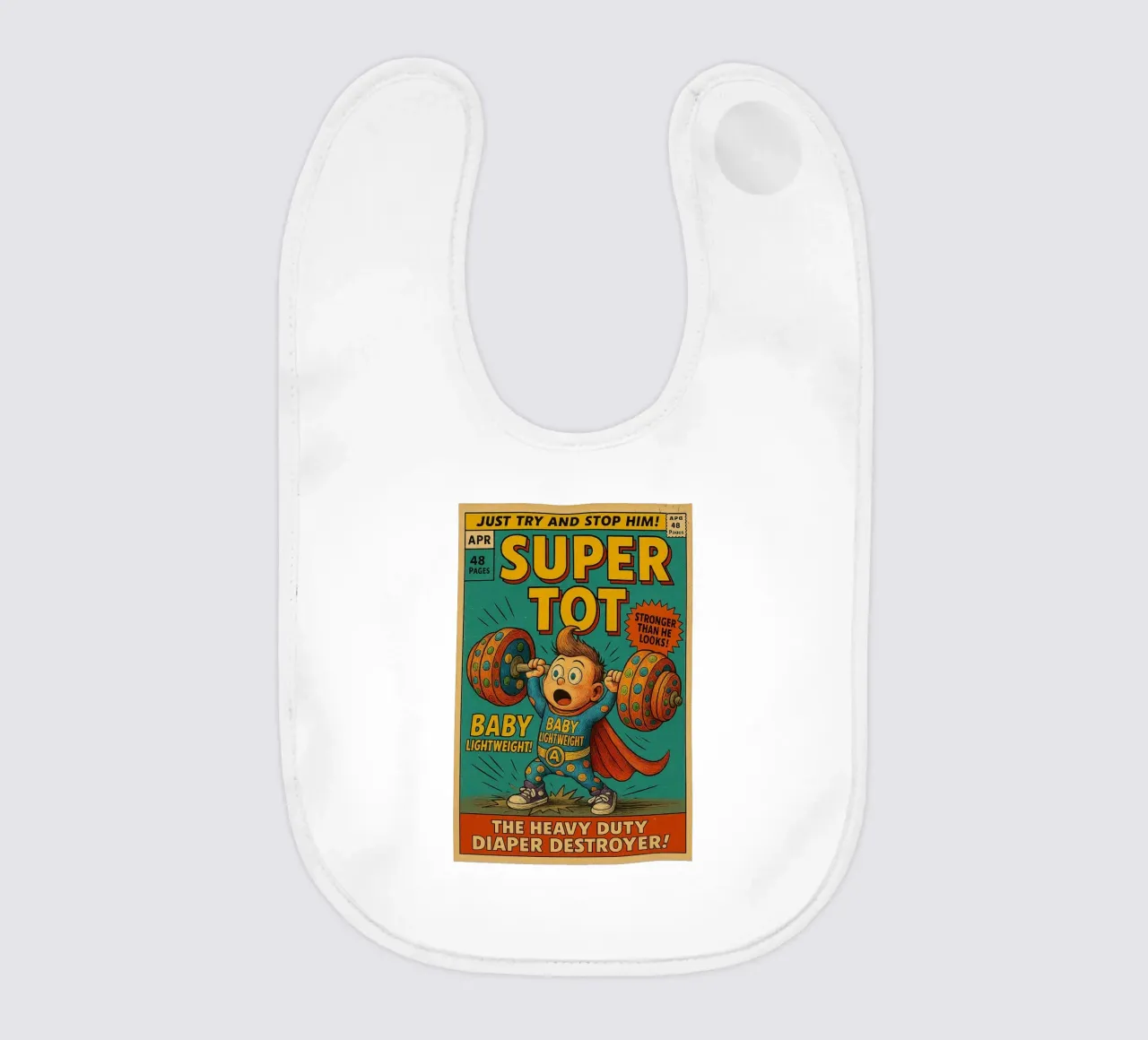 BABY LIGHTWEIGHT SUPER TOT - Fresh Supes On The Block bavaglino da Vintage Van Gogh