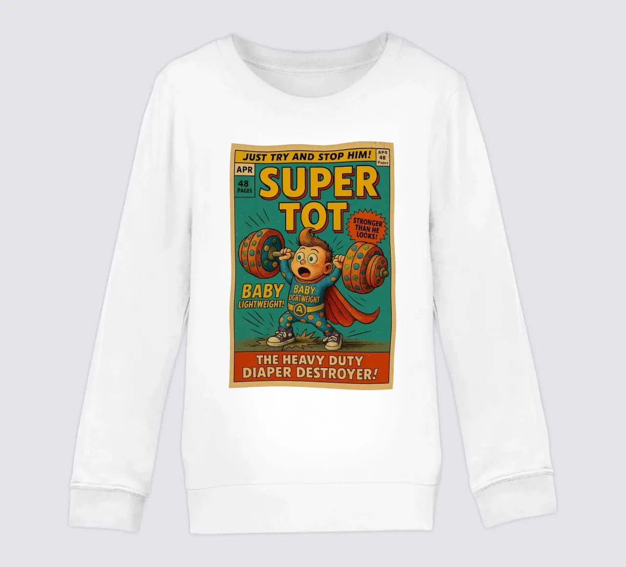 BABY LIGHTWEIGHT SUPER TOT - Fresh Supes On The Block felpa bambino da Vintage Van Gogh