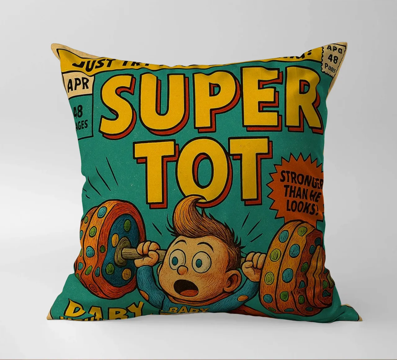 BABY LIGHTWEIGHT SUPER TOT - Fresh Supes On The Block cuscino da Vintage Van Gogh