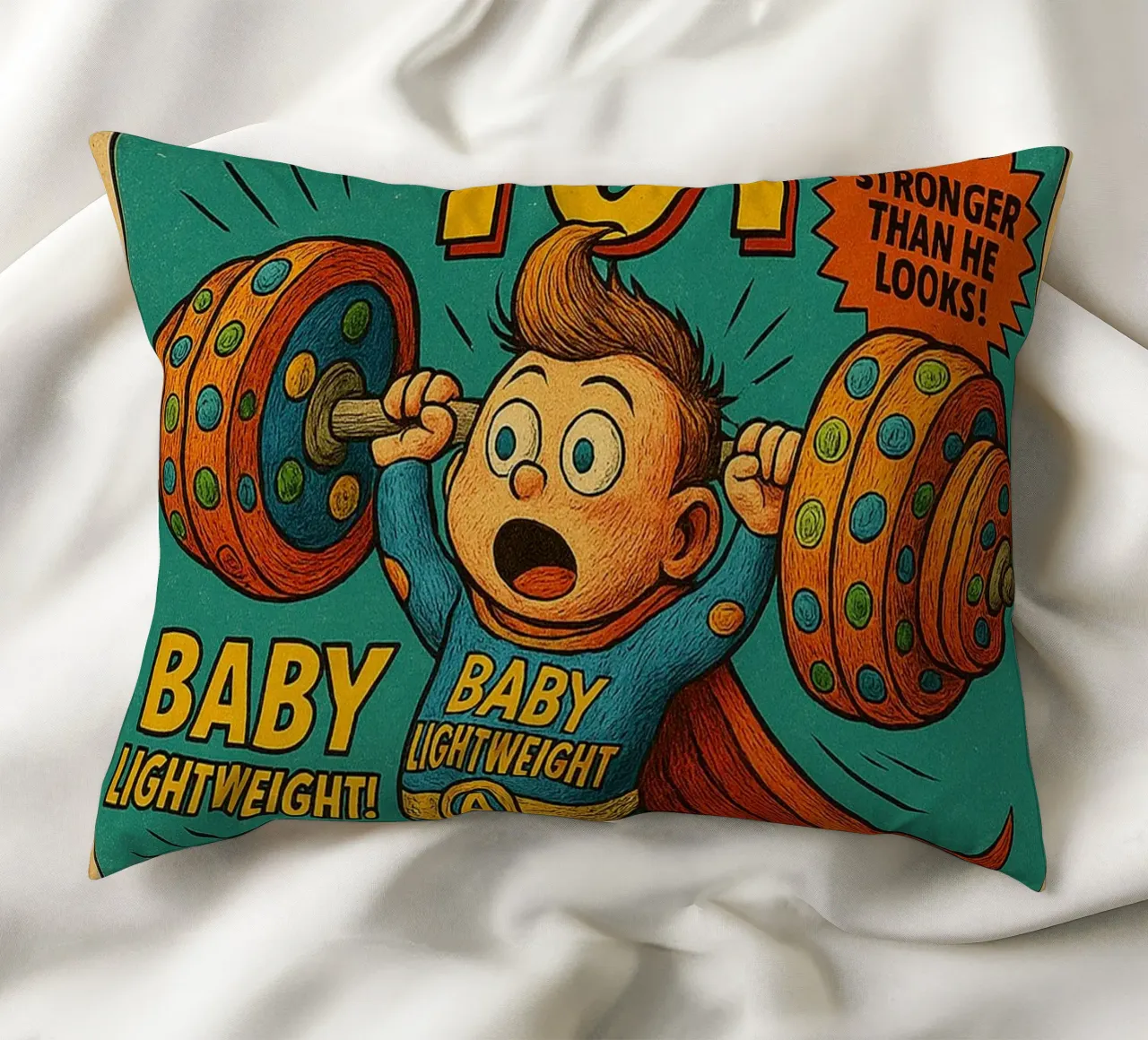 BABY LIGHTWEIGHT SUPER TOT - Fresh Supes On The Block cuscino da Vintage Van Gogh