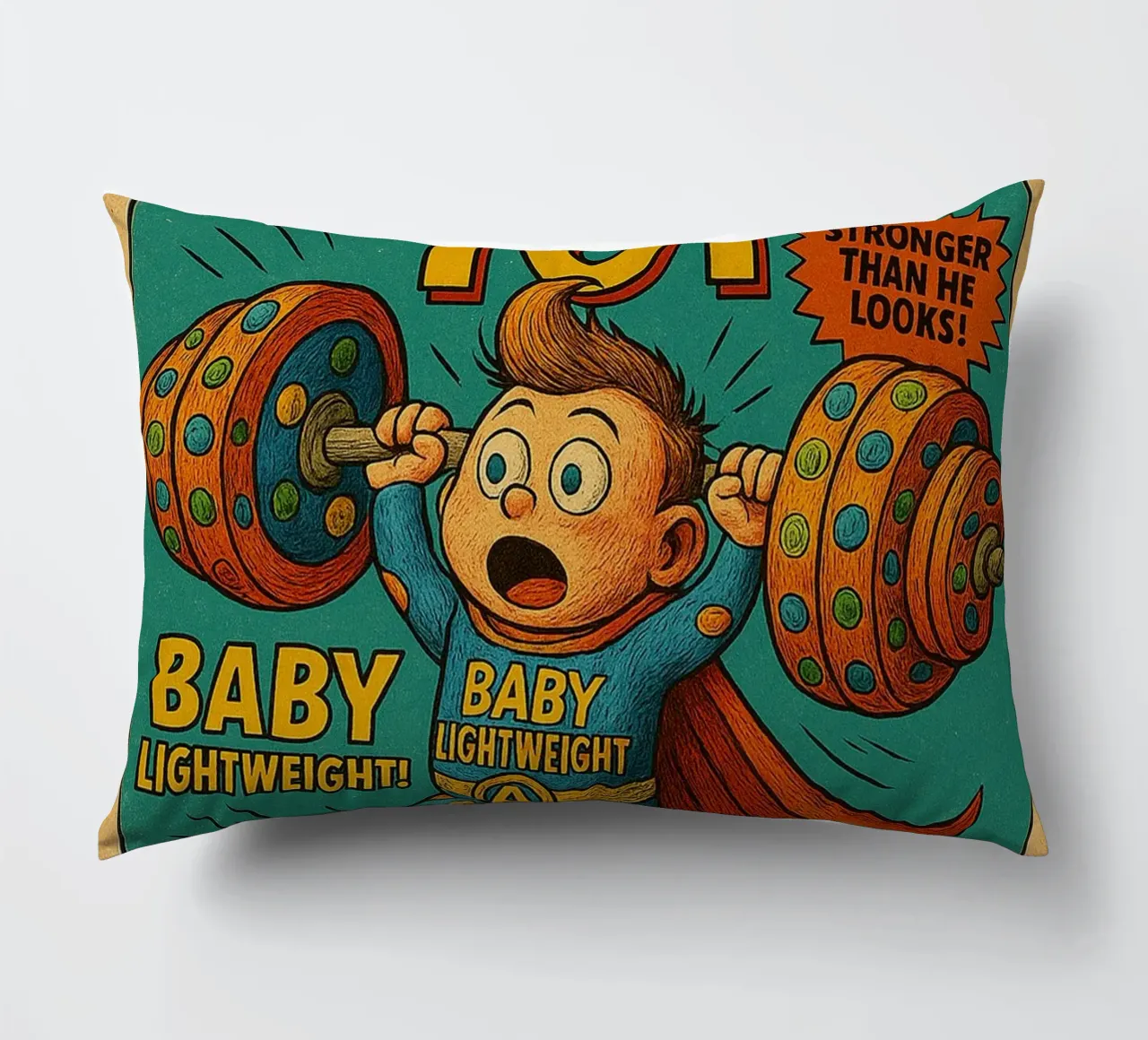 BABY LIGHTWEIGHT SUPER TOT - Fresh Supes On The Block cuscino da Vintage Van Gogh