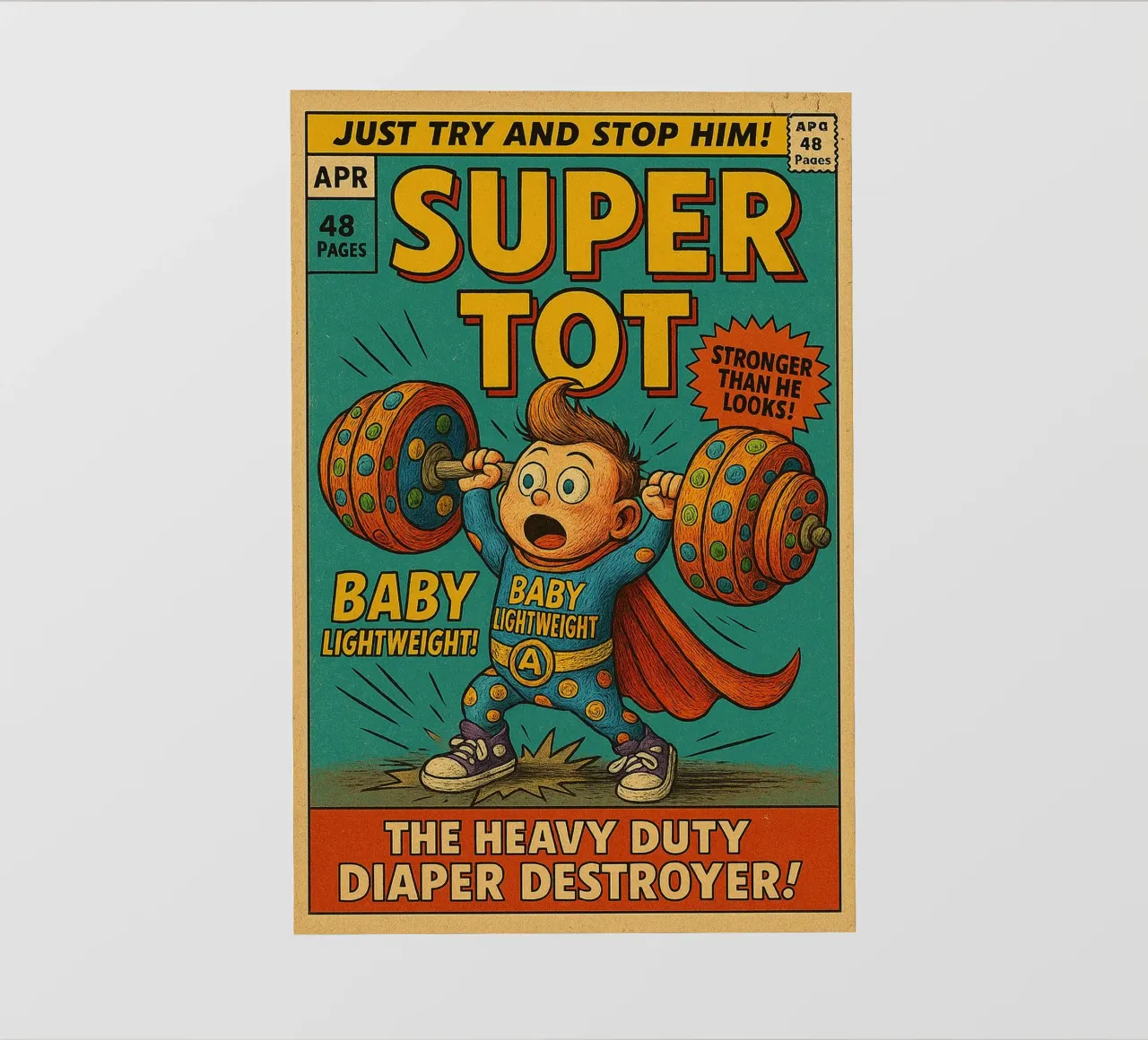 BABY LIGHTWEIGHT SUPER TOT - Fresh Supes On The Block pellicola backlit da Vintage Van Gogh
