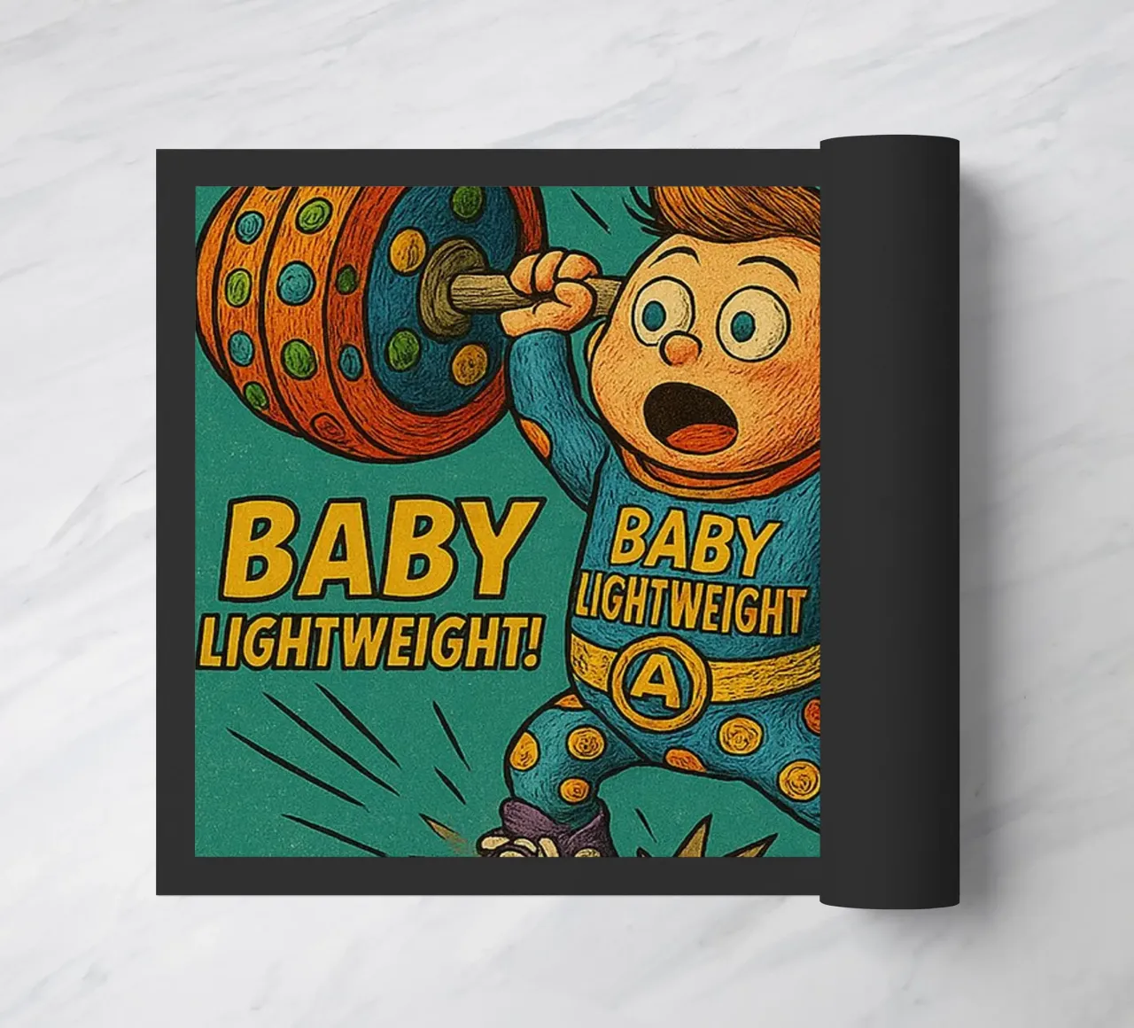 BABY LIGHTWEIGHT SUPER TOT - Fresh Supes On The Block zerbino da Vintage Van Gogh