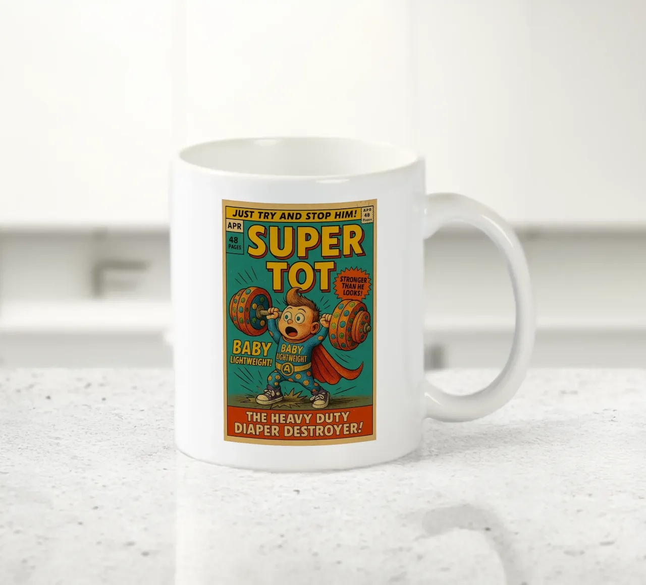 BABY LIGHTWEIGHT SUPER TOT - Fresh Supes On The Block tazza in ceramica da Vintage Van Gogh