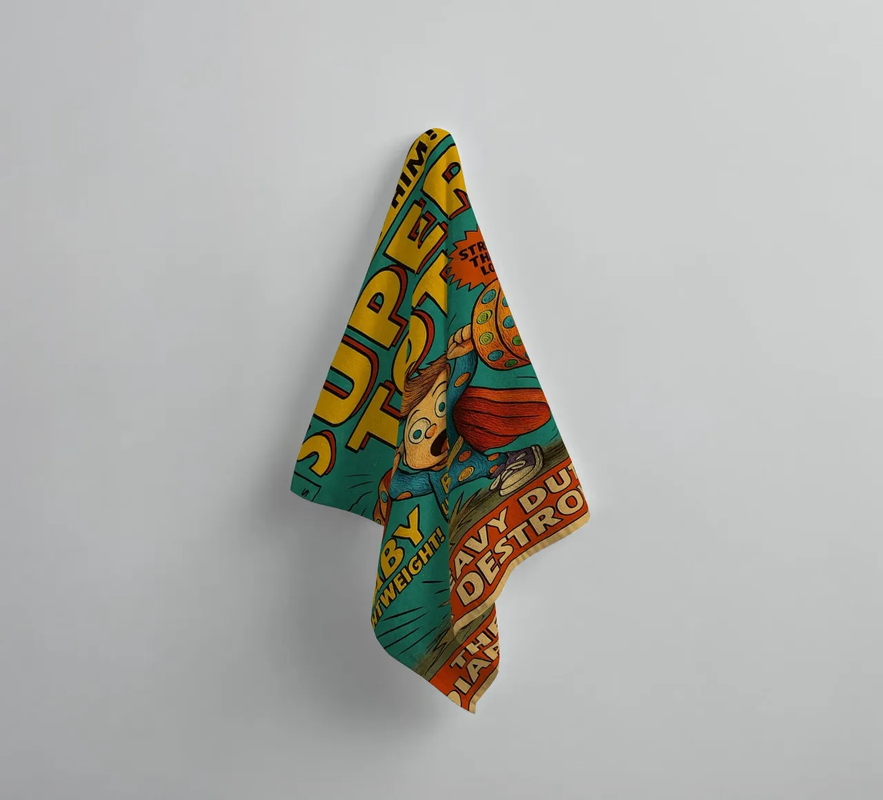 BABY LIGHTWEIGHT SUPER TOT - Fresh Supes On The Block asciugamano da bagno da Vintage Van Gogh