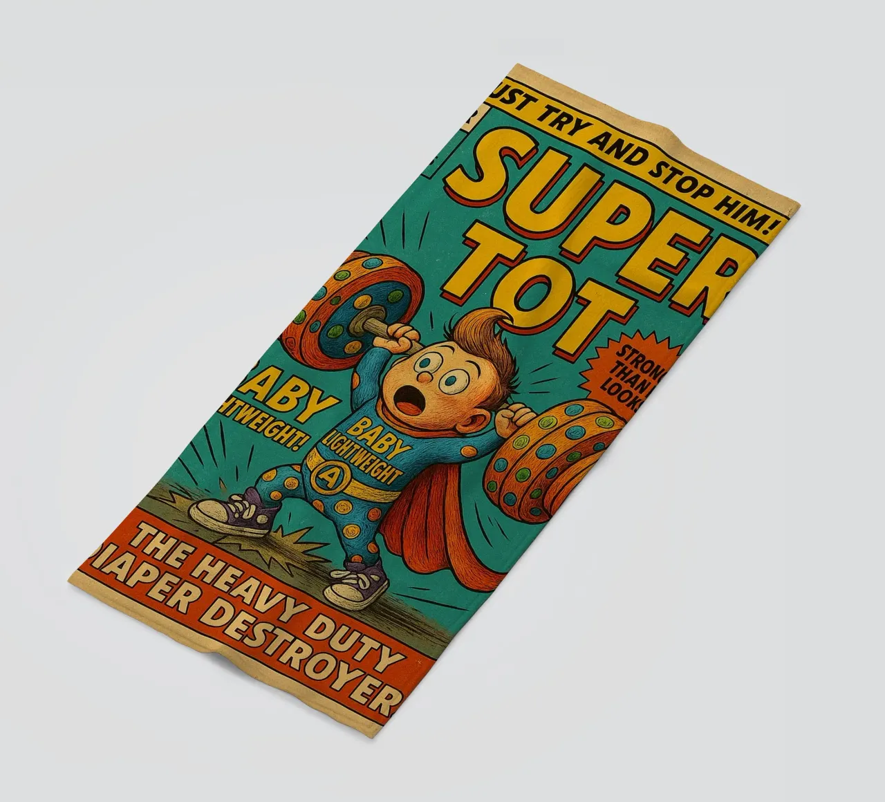 BABY LIGHTWEIGHT SUPER TOT - Fresh Supes On The Block telo mare da Vintage Van Gogh