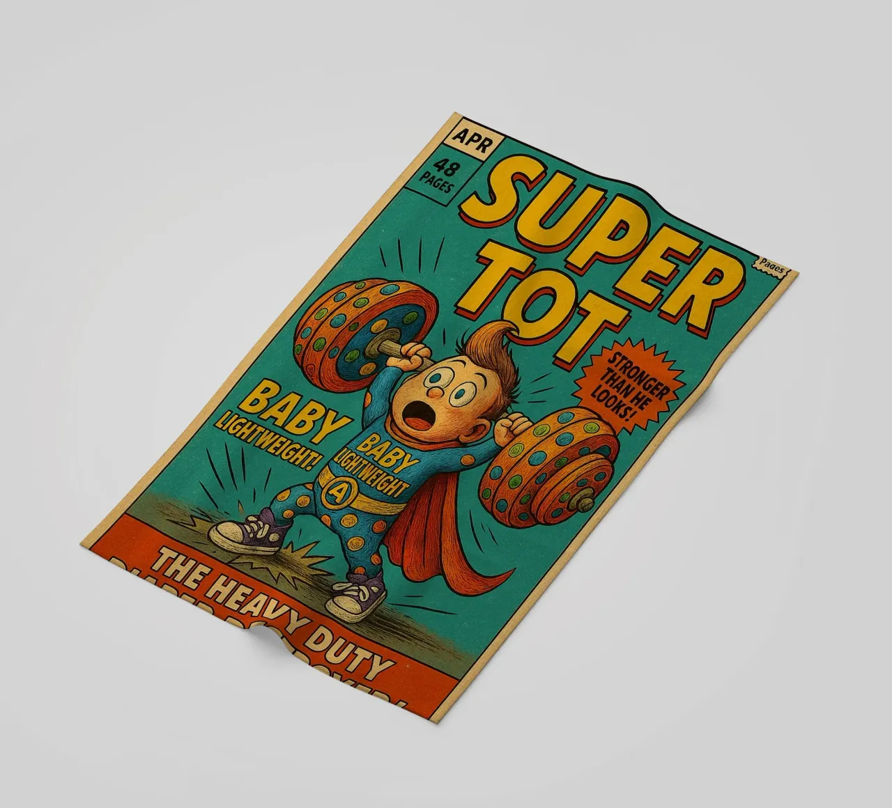 BABY LIGHTWEIGHT SUPER TOT - Fresh Supes On The Block telo mare da Vintage Van Gogh