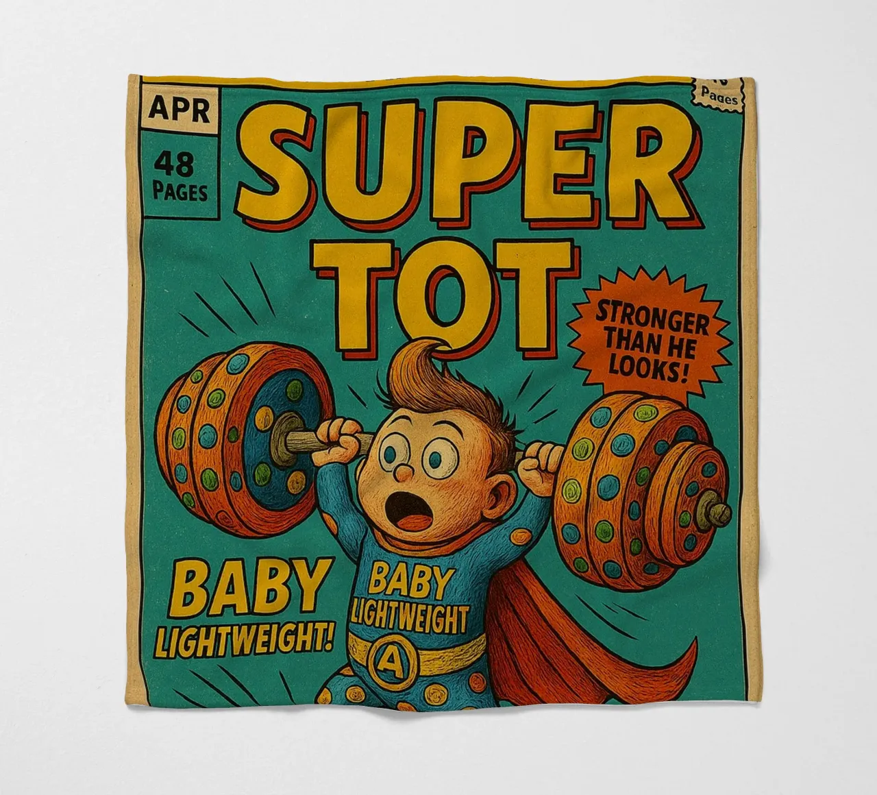 BABY LIGHTWEIGHT SUPER TOT - Fresh Supes On The Block coperta in pile da Vintage Van Gogh