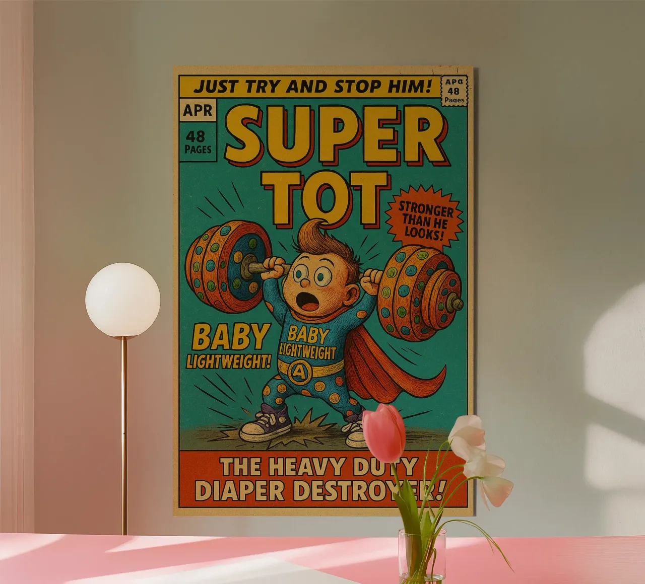 BABY LIGHTWEIGHT SUPER TOT - Fresh Supes On The Block alluminio dibond da Vintage Van Gogh