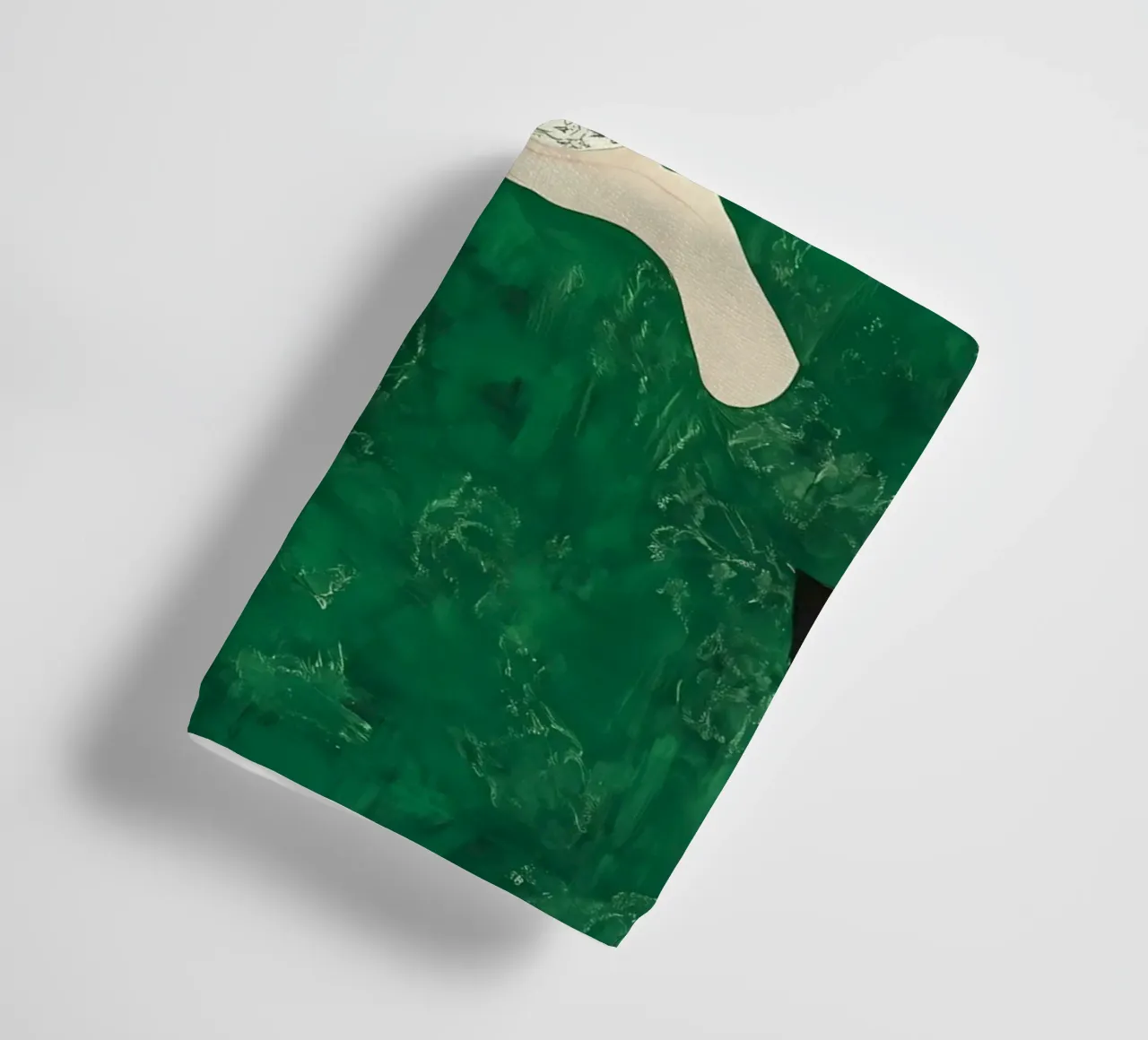 Smaragdgroene abstracte vrouw badhanddoek van IamHomeStudio