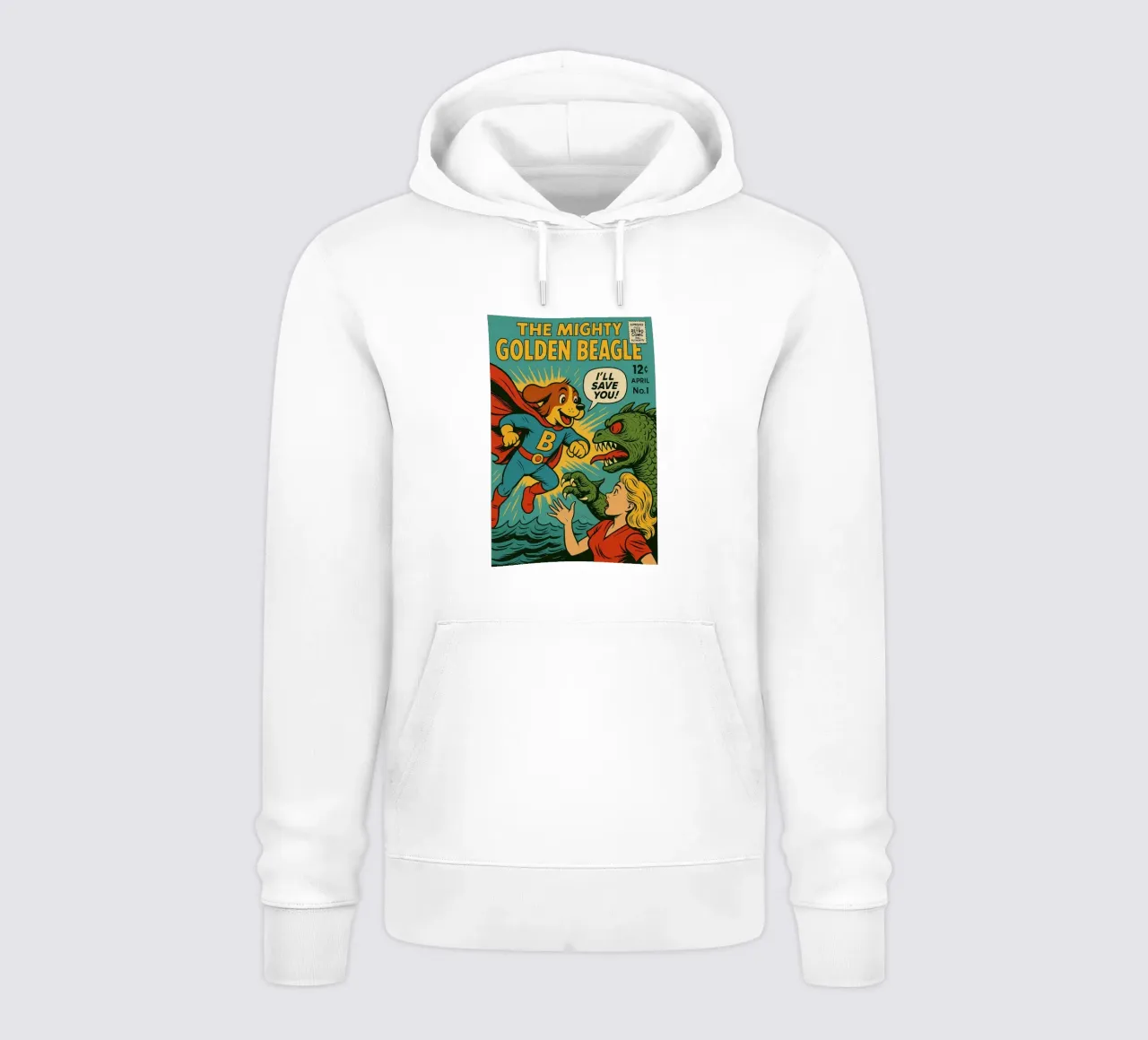 THE MIGHTY GOLDEN BEAGLE - Fresh Supes On The Block sudadera con capucha de Vintage Van Gogh