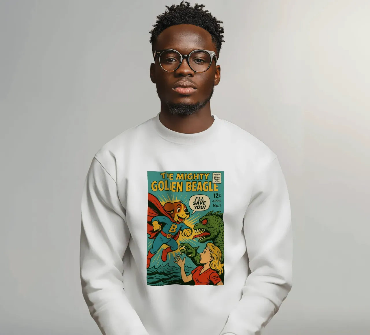 THE MIGHTY GOLDEN BEAGLE - Fresh Supes On The Block felpa da Vintage Van Gogh