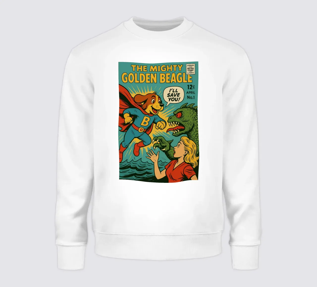 THE MIGHTY GOLDEN BEAGLE - Fresh Supes On The Block felpa da Vintage Van Gogh
