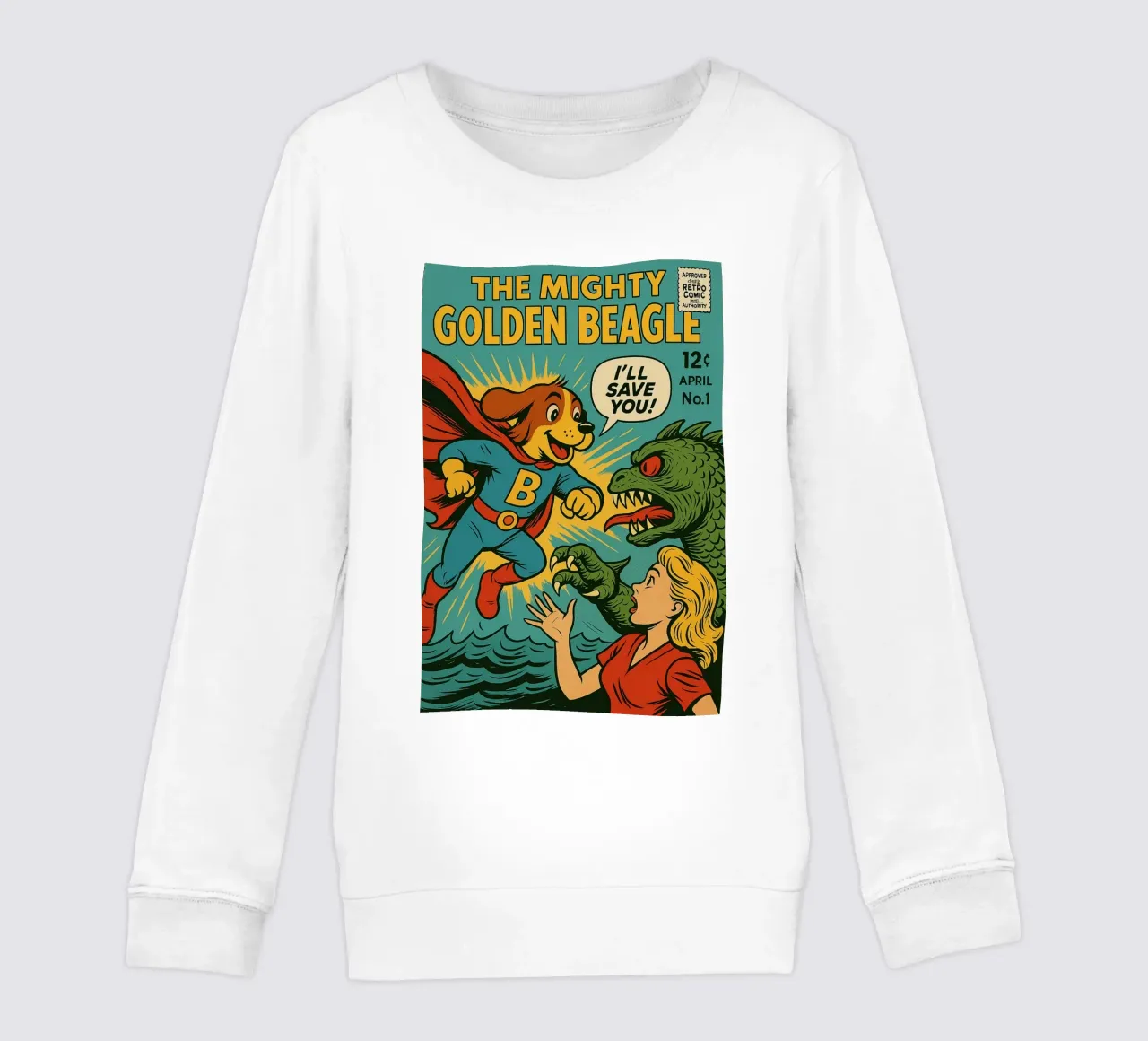 THE MIGHTY GOLDEN BEAGLE - Fresh Supes On The Block felpa bambino da Vintage Van Gogh