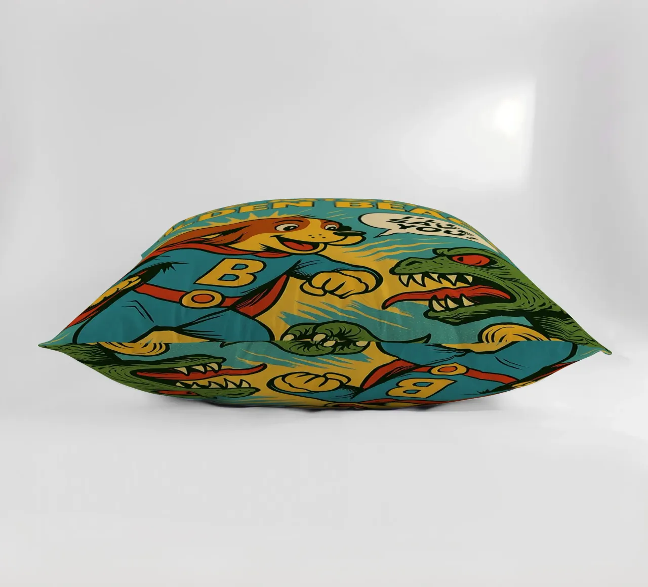 THE MIGHTY GOLDEN BEAGLE - Fresh Supes On The Block cuscino da Vintage Van Gogh