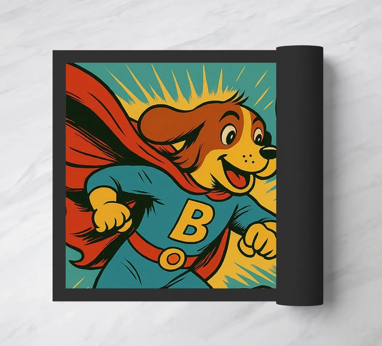 THE MIGHTY GOLDEN BEAGLE - Fresh Supes On The Block zerbino da Vintage Van Gogh