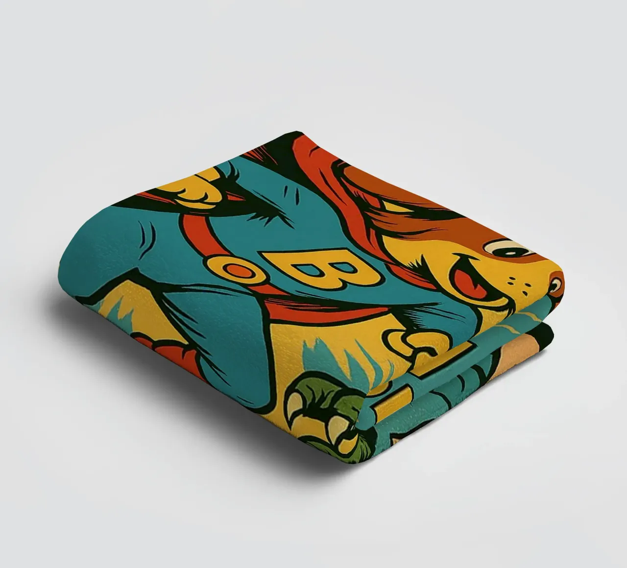 THE MIGHTY GOLDEN BEAGLE - Fresh Supes On The Block asciugamano da bagno da Vintage Van Gogh