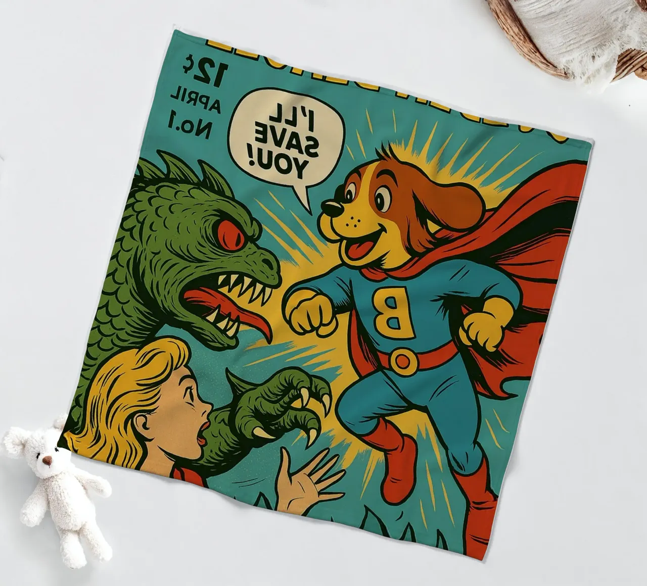 THE MIGHTY GOLDEN BEAGLE - Fresh Supes On The Block coperta in pile da Vintage Van Gogh