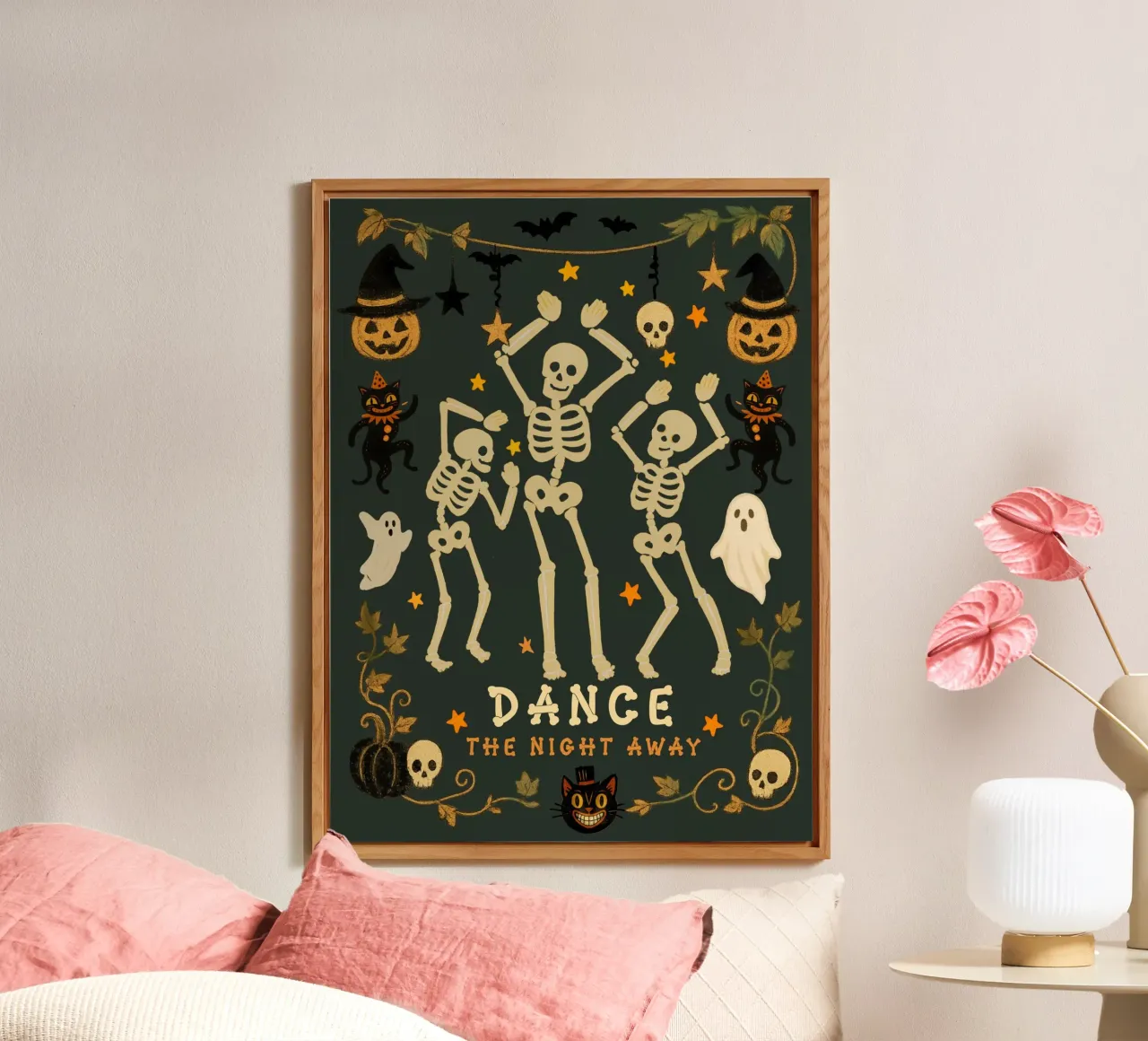 Festa di Halloween da ballare tutta la notte alluminio dibond da Taika Tori Art
