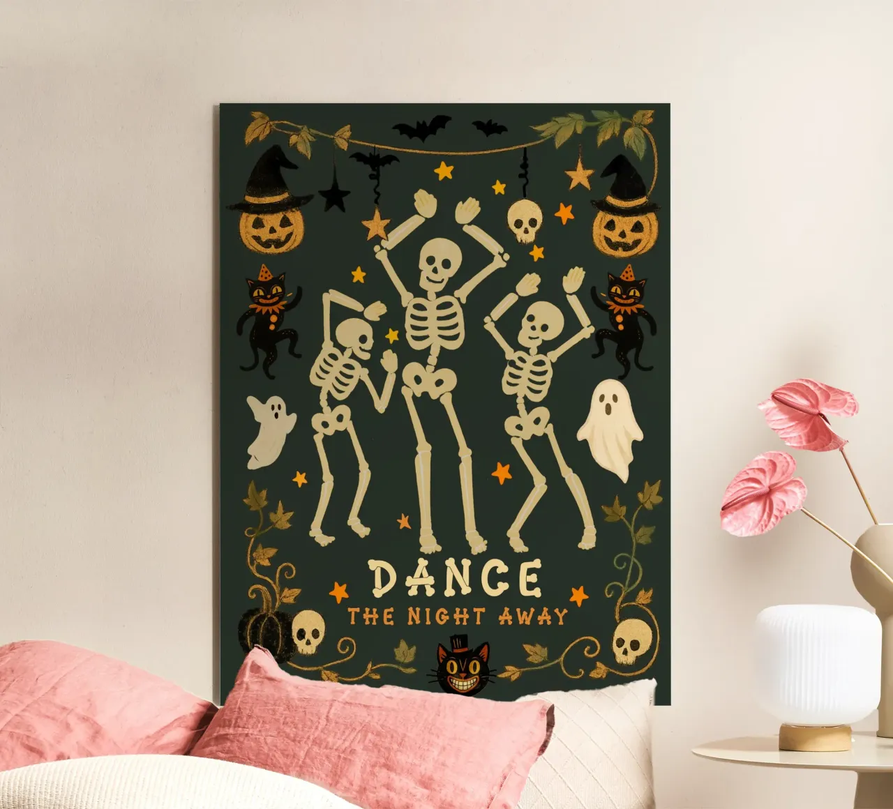 Festa di Halloween da ballare tutta la notte alluminio dibond da Taika Tori Art