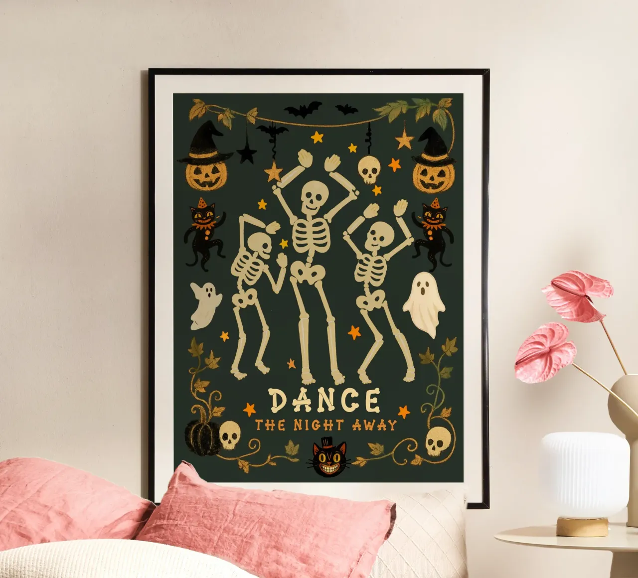 Festa di Halloween da ballare tutta la notte carta hahnemühle da Taika Tori Art