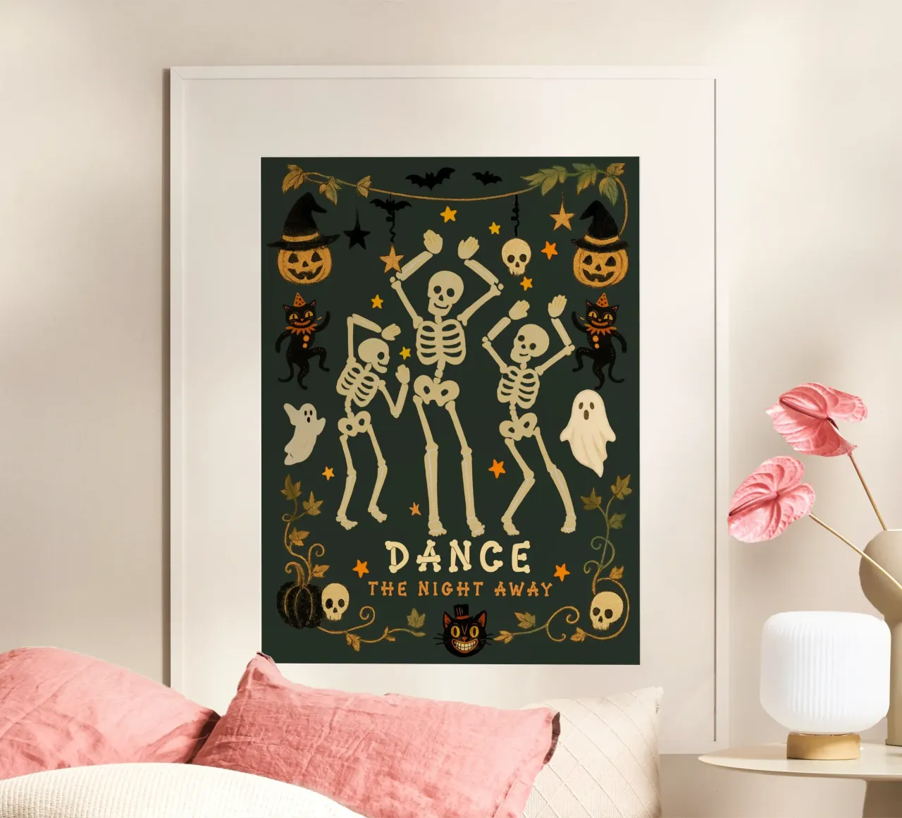 Festa di Halloween da ballare tutta la notte carta hahnemühle da Taika Tori Art