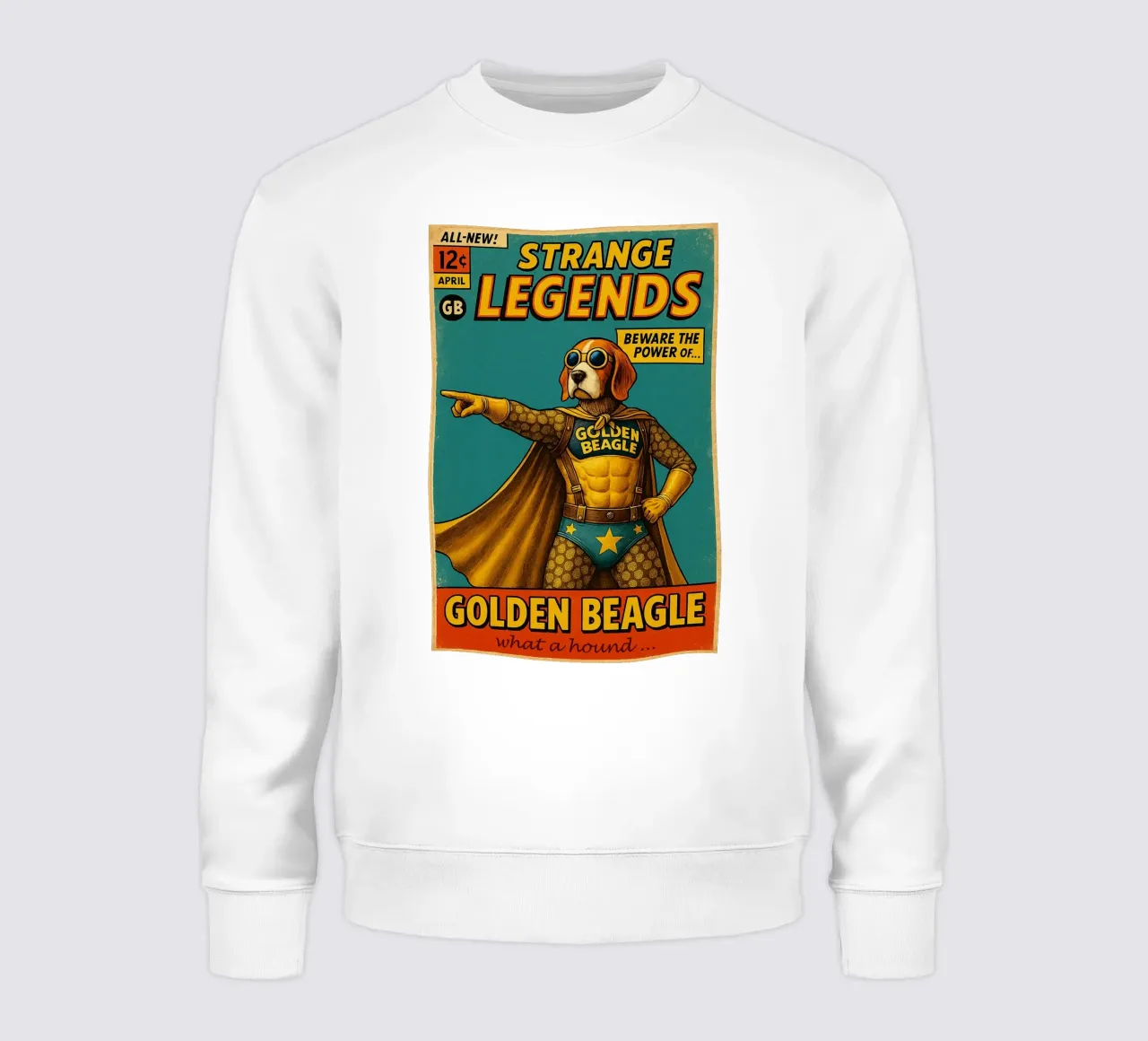 STRANGE LEGENDS THE GOLDEN BEAGLE - Fresh Supes On The Block felpa da Vintage Van Gogh