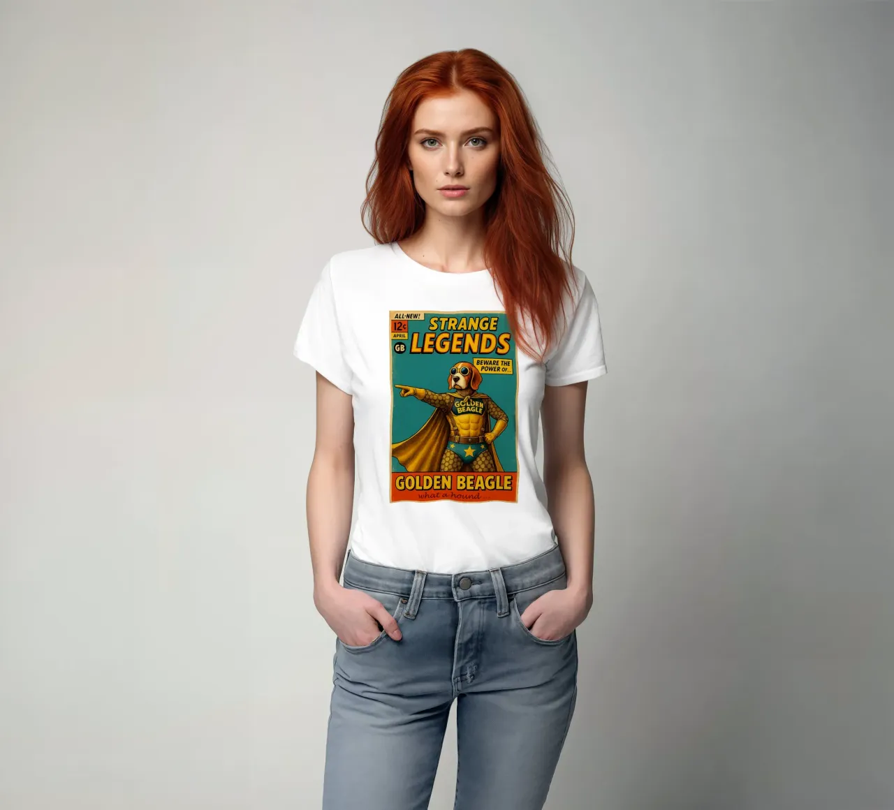 STRANGE LEGENDS THE GOLDEN BEAGLE - Fresh Supes On The Block t-shirt da Vintage Van Gogh