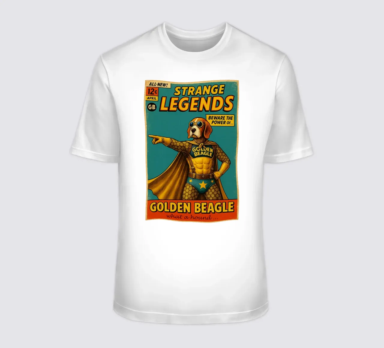 STRANGE LEGENDS THE GOLDEN BEAGLE - Fresh Supes On The Block t-shirt da Vintage Van Gogh