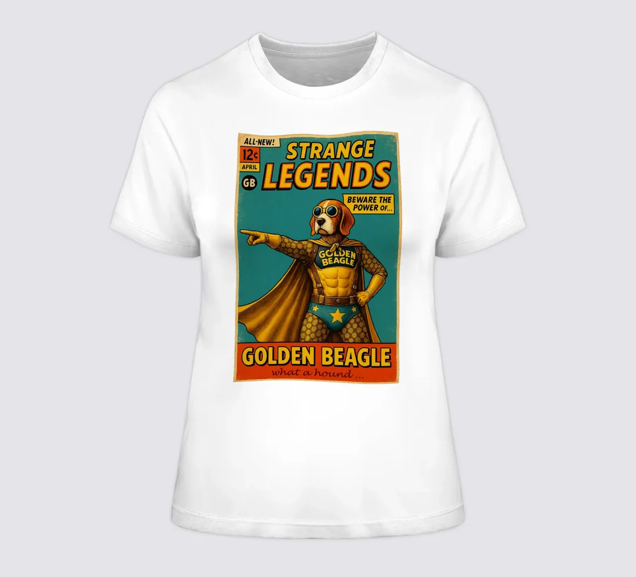 STRANGE LEGENDS THE GOLDEN BEAGLE - Fresh Supes On The Block t-shirt da donna da Vintage Van Gogh