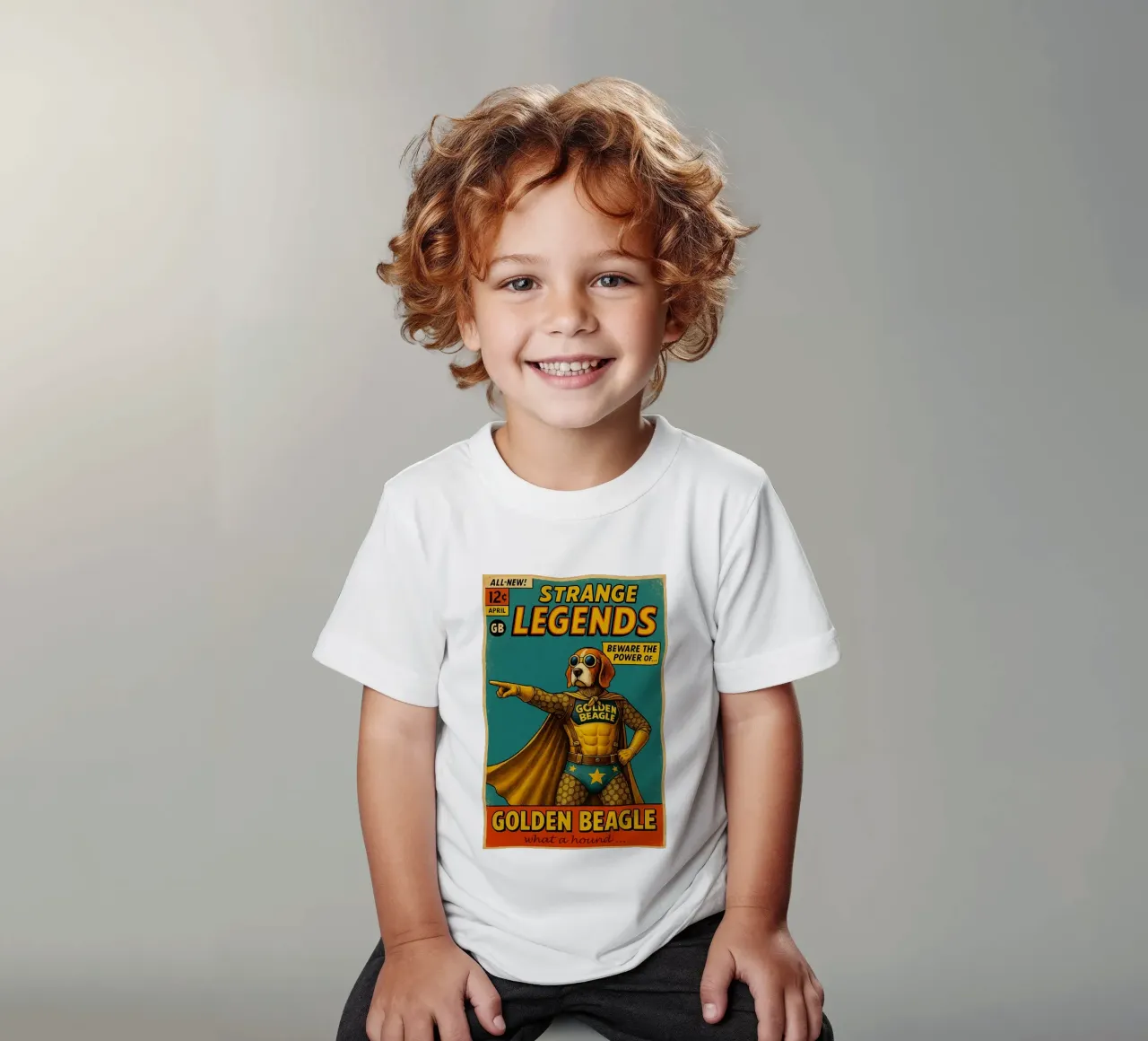 STRANGE LEGENDS THE GOLDEN BEAGLE - Fresh Supes On The Block t-shirt bambini da Vintage Van Gogh