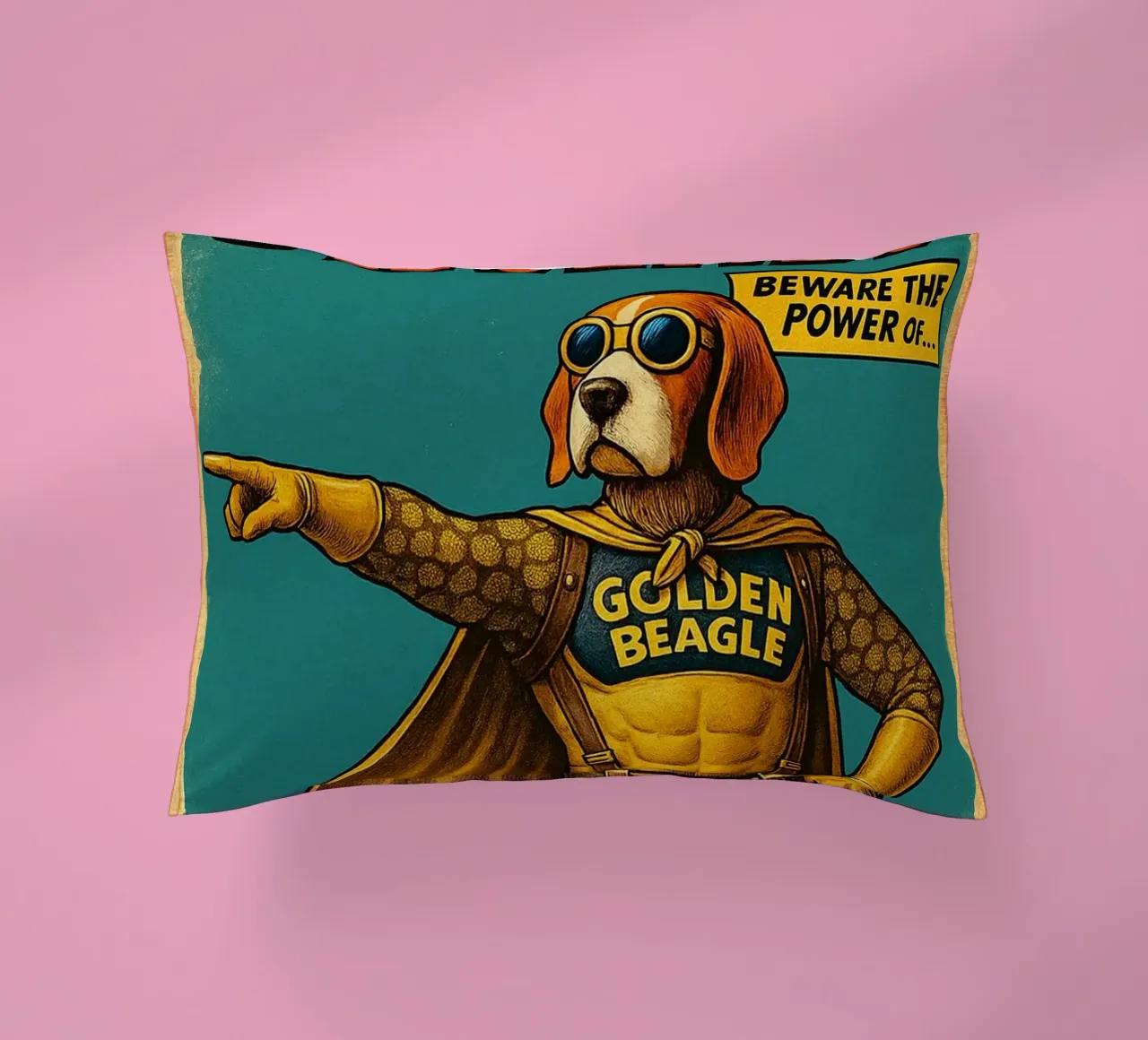 STRANGE LEGENDS THE GOLDEN BEAGLE - Fresh Supes On The Block cuscino da Vintage Van Gogh