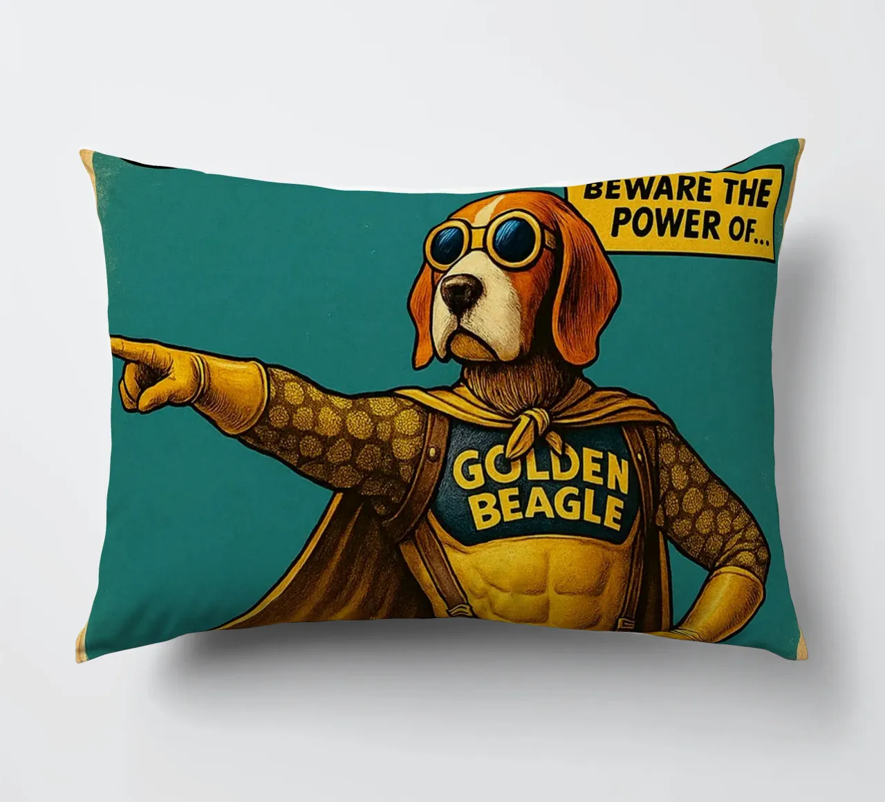STRANGE LEGENDS THE GOLDEN BEAGLE - Fresh Supes On The Block cuscino da Vintage Van Gogh
