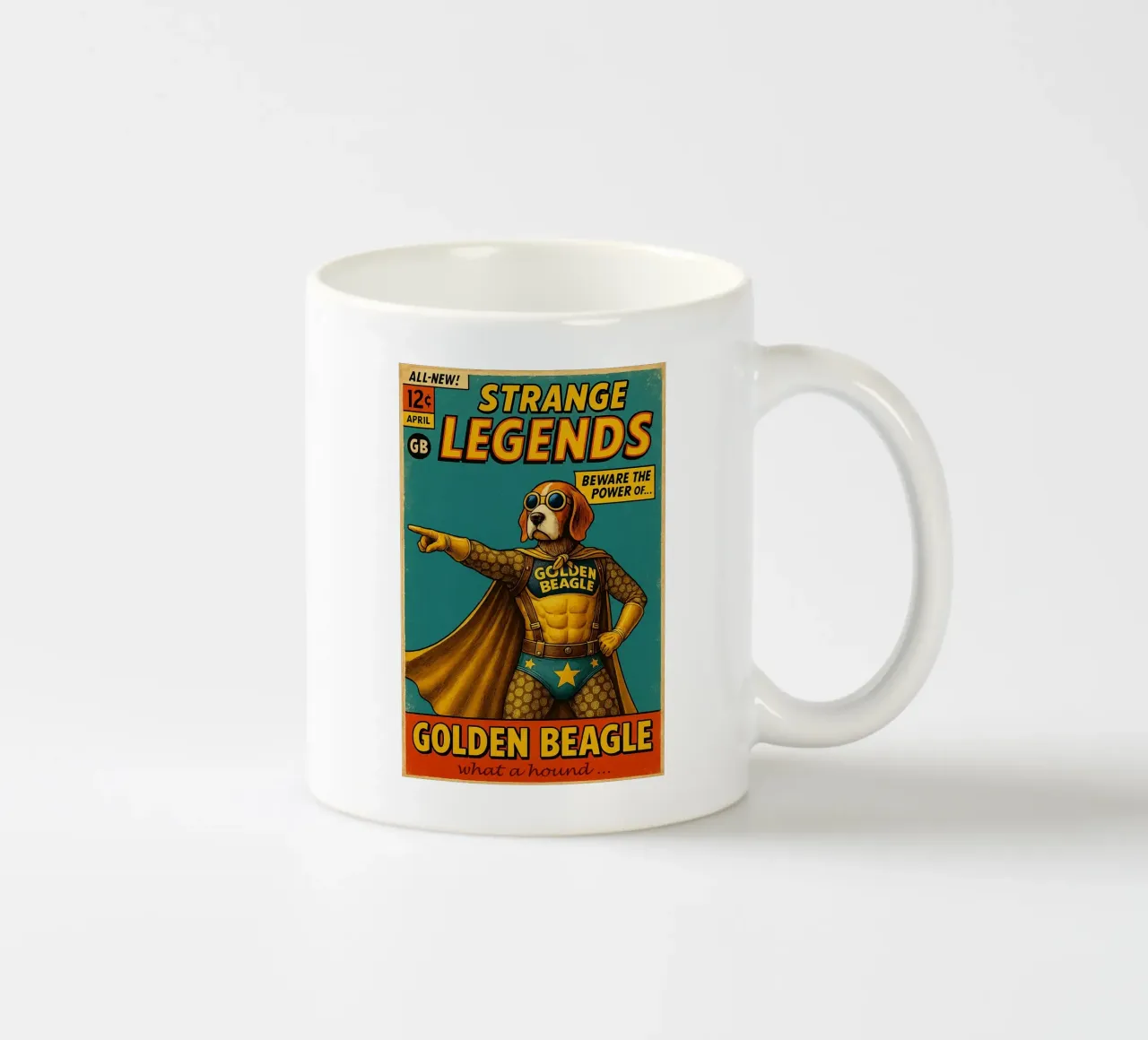 STRANGE LEGENDS THE GOLDEN BEAGLE - Fresh Supes On The Block tazza in ceramica da Vintage Van Gogh