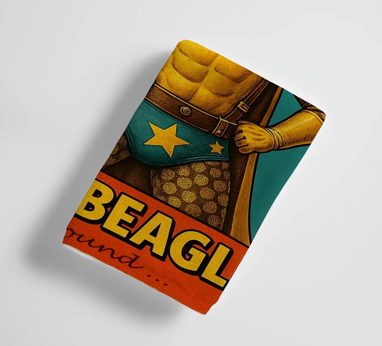 STRANGE LEGENDS THE GOLDEN BEAGLE - Fresh Supes On The Block Handtuch von Vintage Van Gogh