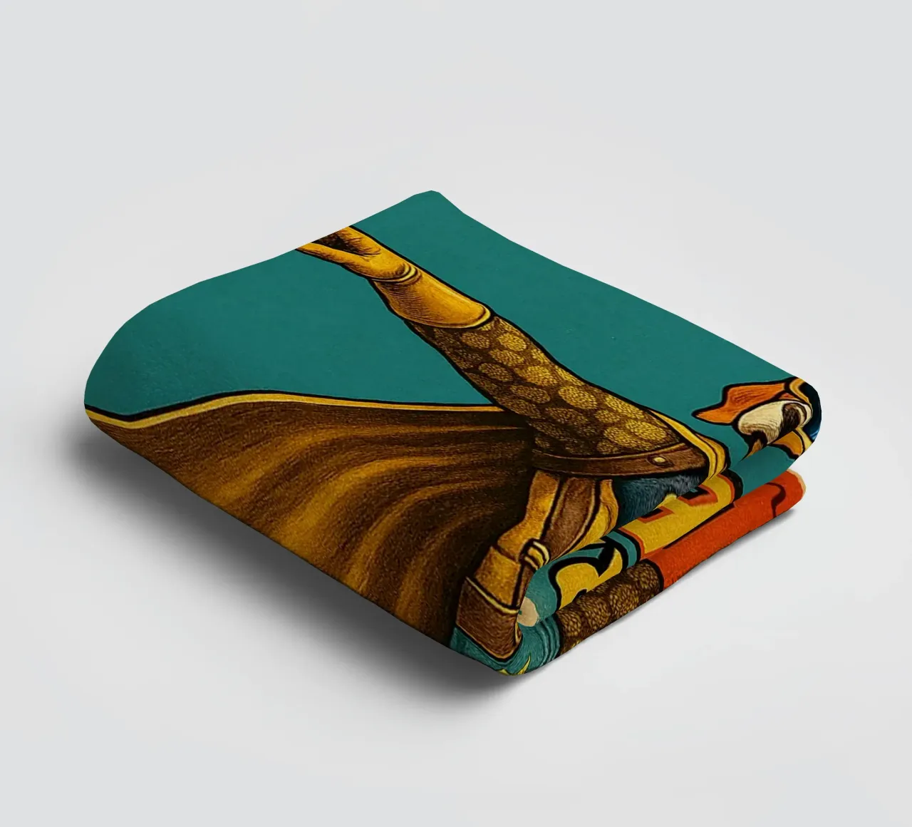 STRANGE LEGENDS THE GOLDEN BEAGLE - Fresh Supes On The Block Handtuch von Vintage Van Gogh
