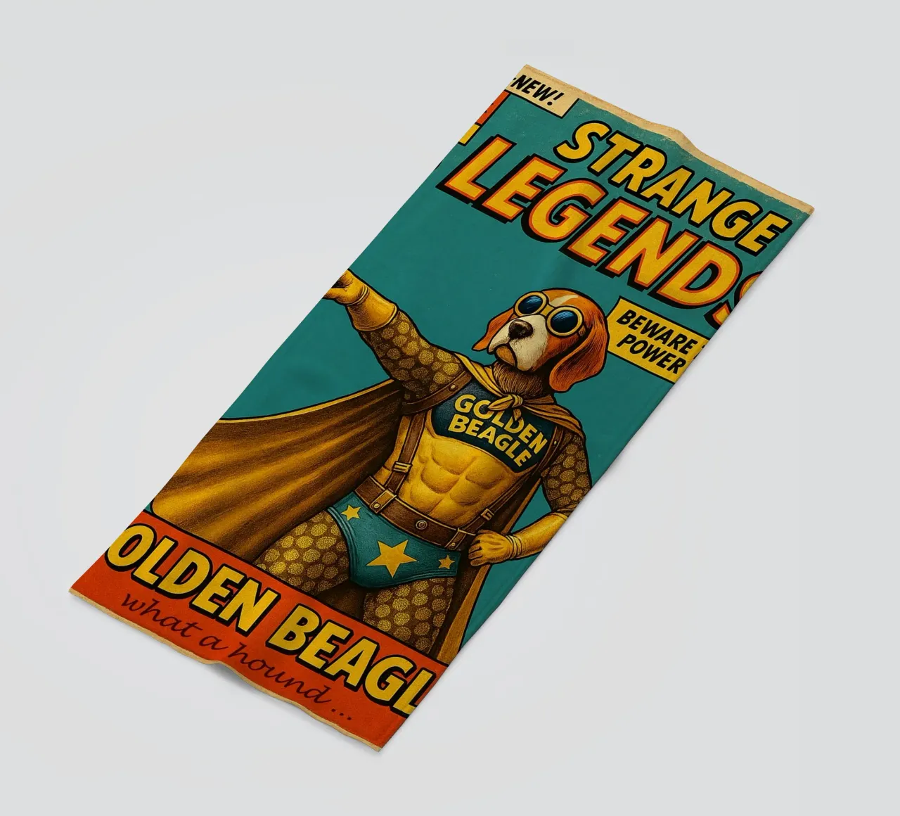 STRANGE LEGENDS THE GOLDEN BEAGLE - Fresh Supes On The Block telo mare da Vintage Van Gogh