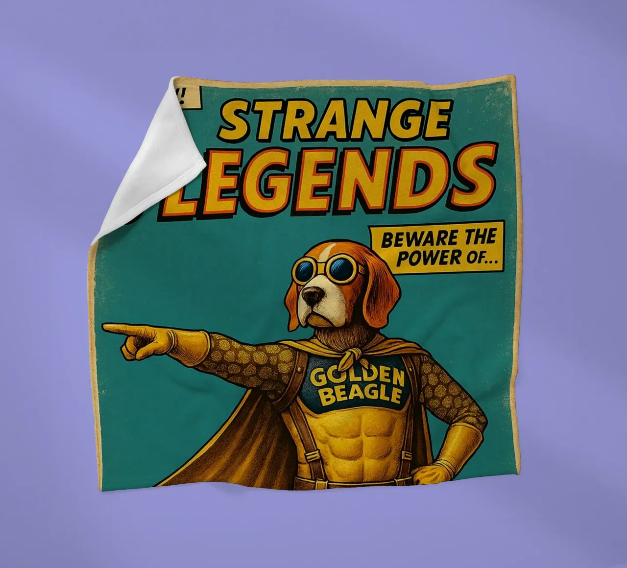 STRANGE LEGENDS THE GOLDEN BEAGLE - Fresh Supes On The Block coperta in pile da Vintage Van Gogh