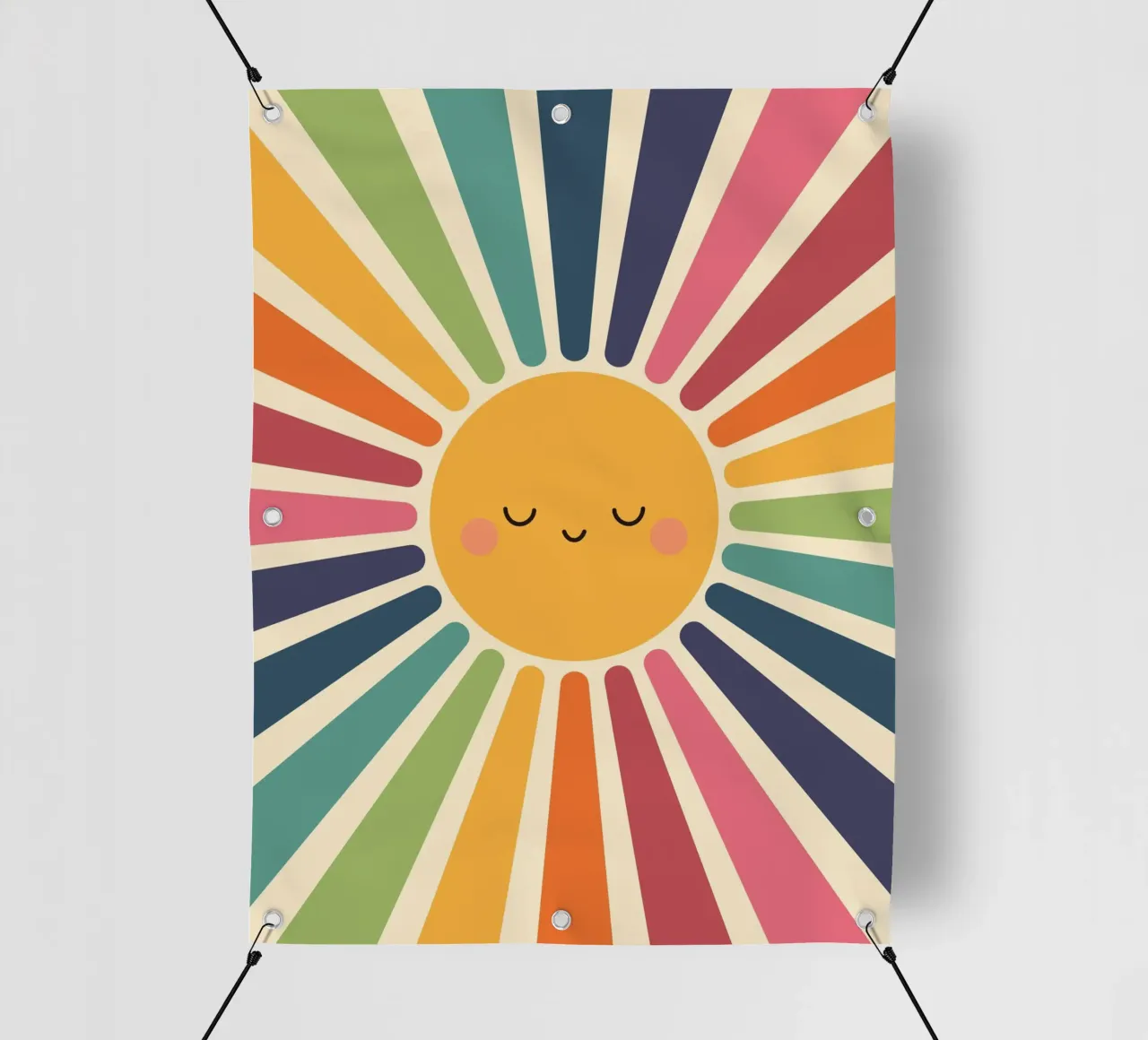 Sorriso solare telo in pvc da Andy Westface