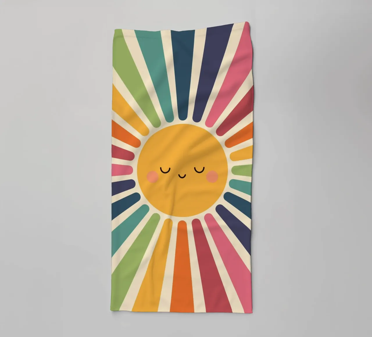 Sorriso solare asciugamano da bagno da Andy Westface