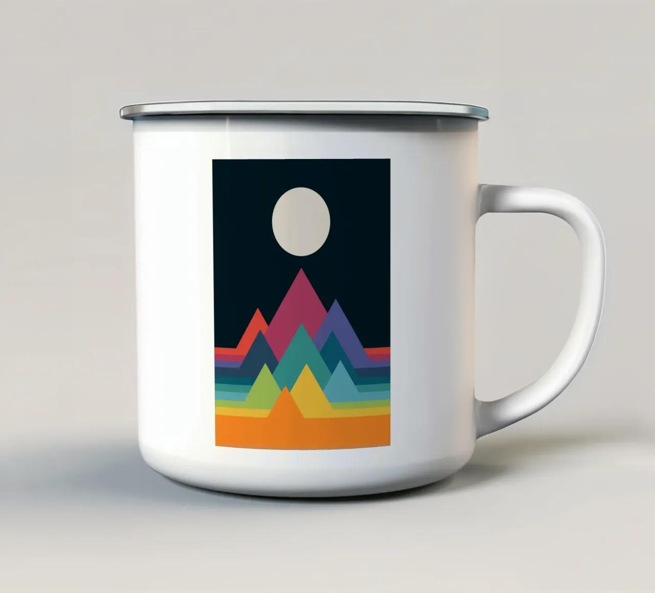 Montagne stravaganti tazza in smalto da Andy Westface