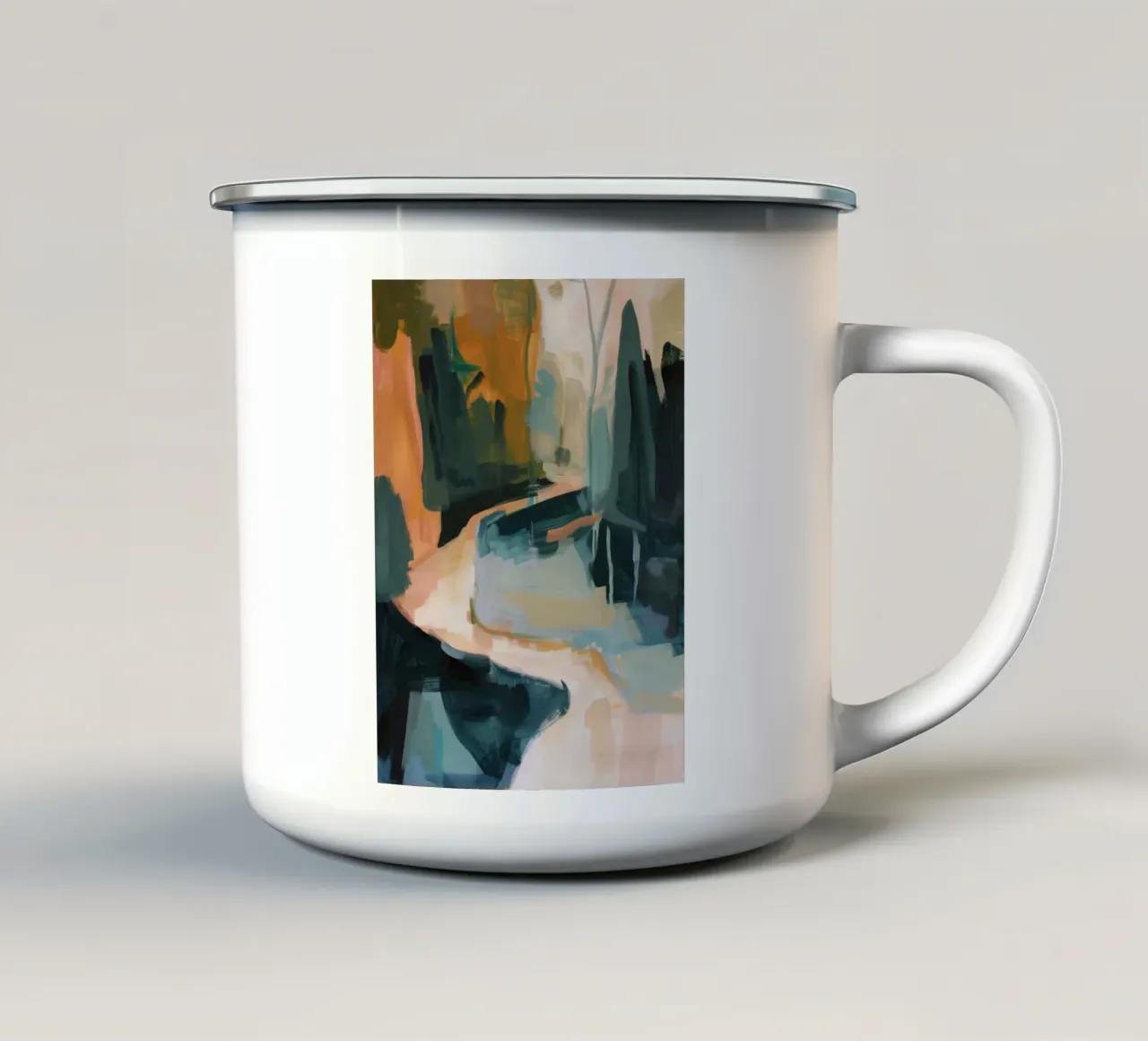 Sentiero dei colori silenziosi tazza in smalto da DaarbyN