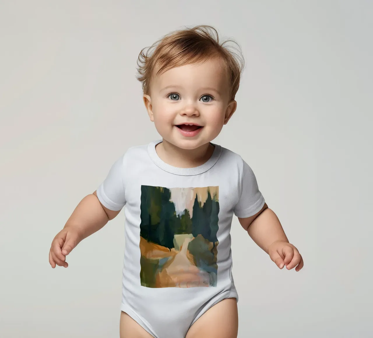 Foresta sussurrante body neonato maniche corte da DaarbyN