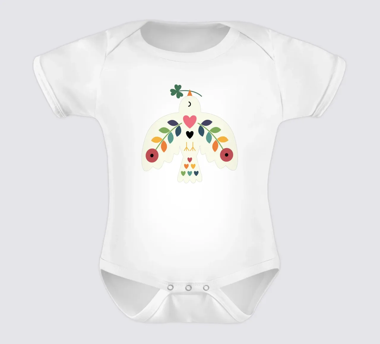 Fortuna Pace Amore body neonato maniche corte da Andy Westface