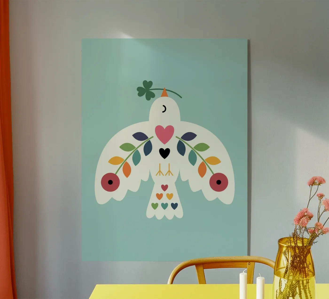 Fortuna Pace Amore plexiglass da Andy Westface