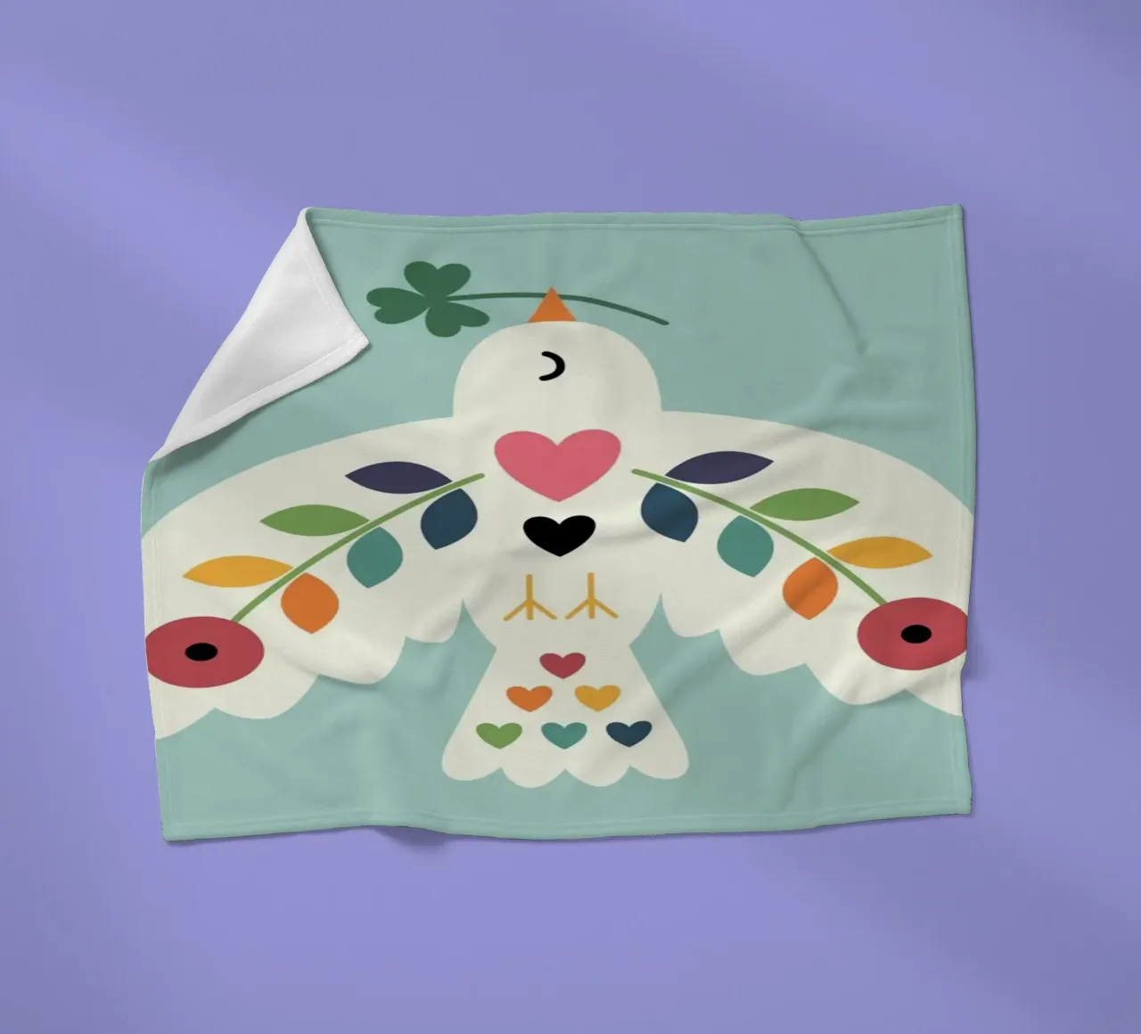 Fortuna Pace Amore coperta in pile da Andy Westface