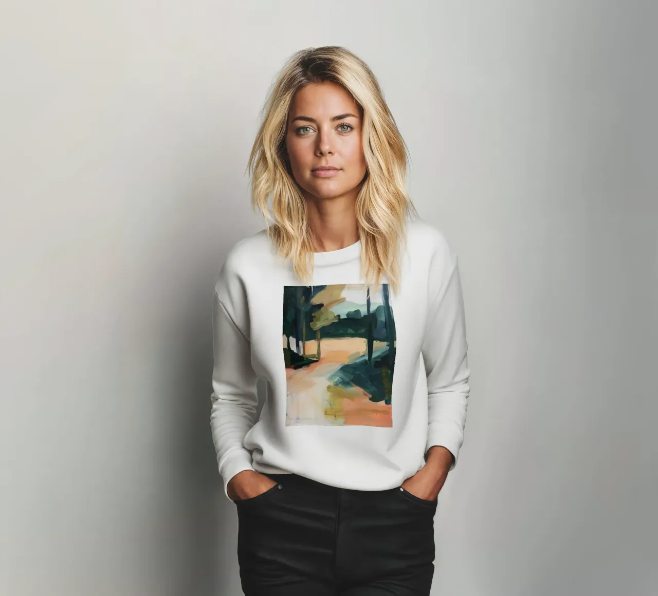 Abstrakte Landschaft Sweatshirt von DaarbyN
