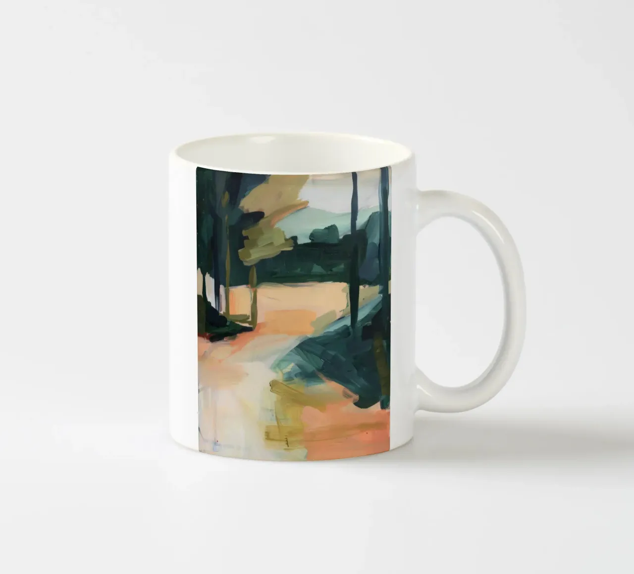 Paesaggio astratto tazza in ceramica da DaarbyN