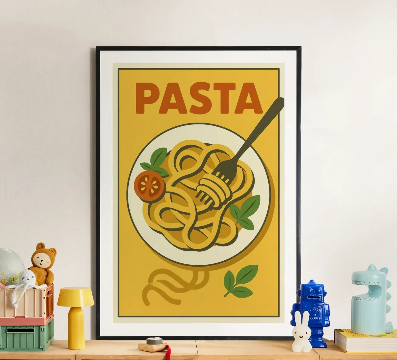 Affiche Pasta - Poster rétro cuisine italienne hahnemühle by JETLAG | affiches voyage